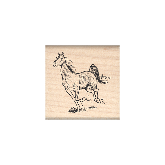 Horse Rubber Stamp 1.5" x 1.5" block