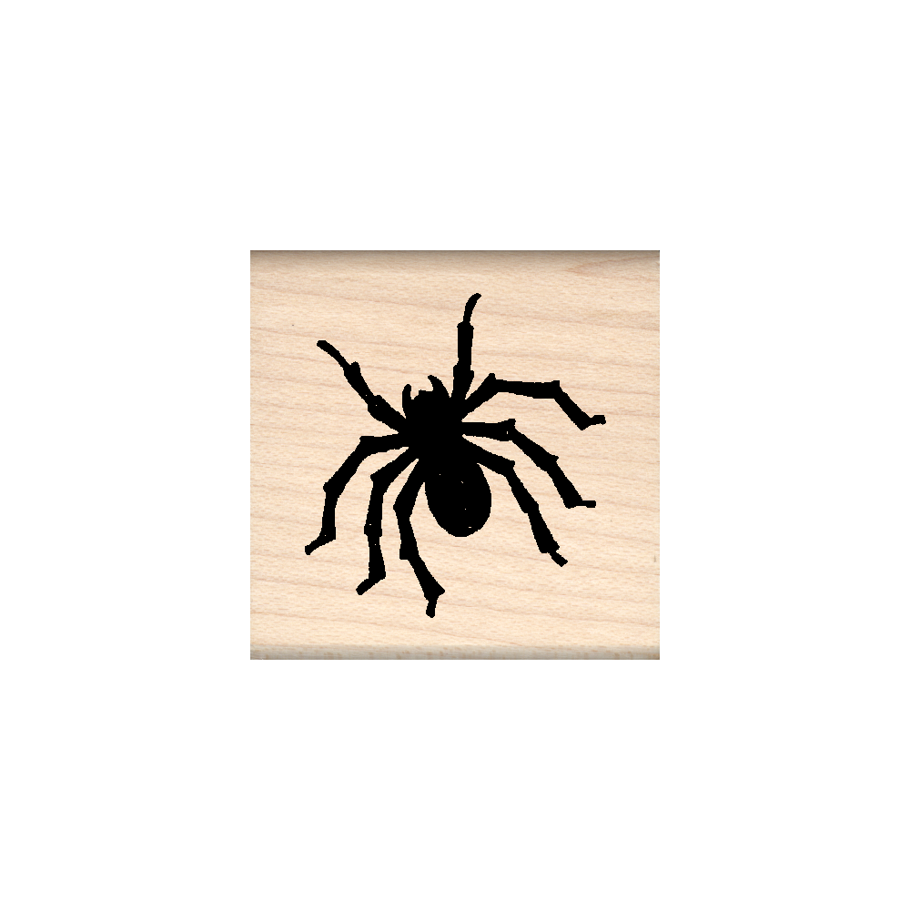 Spider Rubber Stamp 1.5" x 1.5" block
