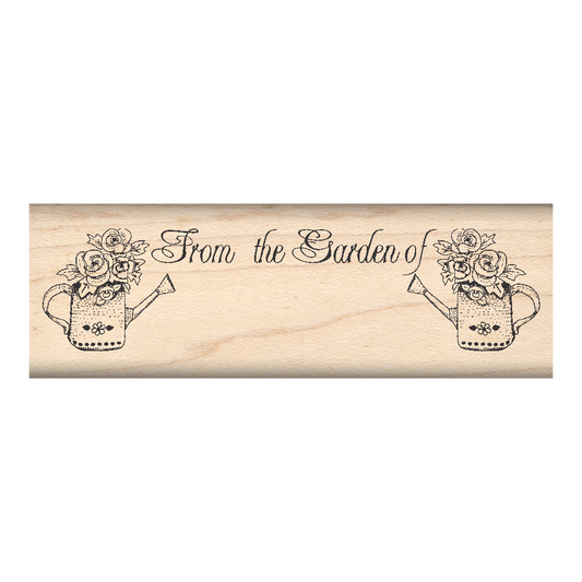 FromThe Garden of Rubber Stamp 1" x 3" block