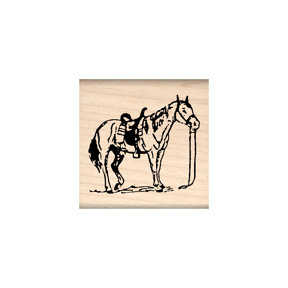 Horse Rubber Stamp 1.5" x 1.5" block