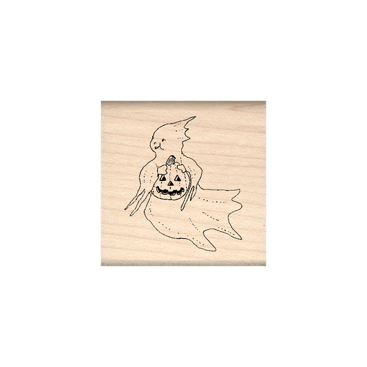 Ghost Rubber Stamp 1.5" x 1.5" block