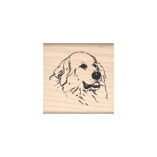 Great Pyrenees Rubber Stamp 1.5" x 1.5" block