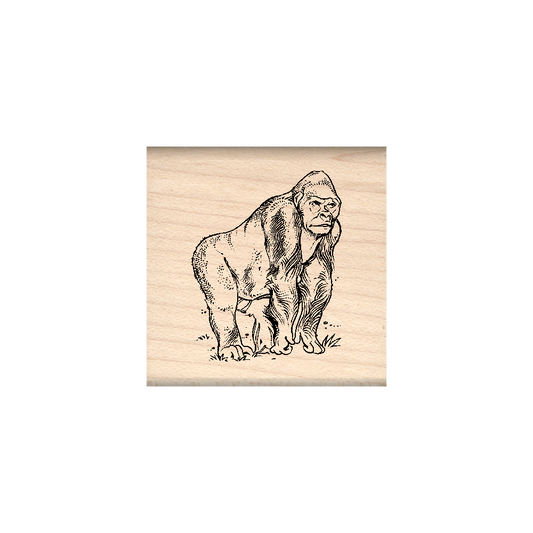 Gorilla Rubber Stamp 1.5" x 1.5" block