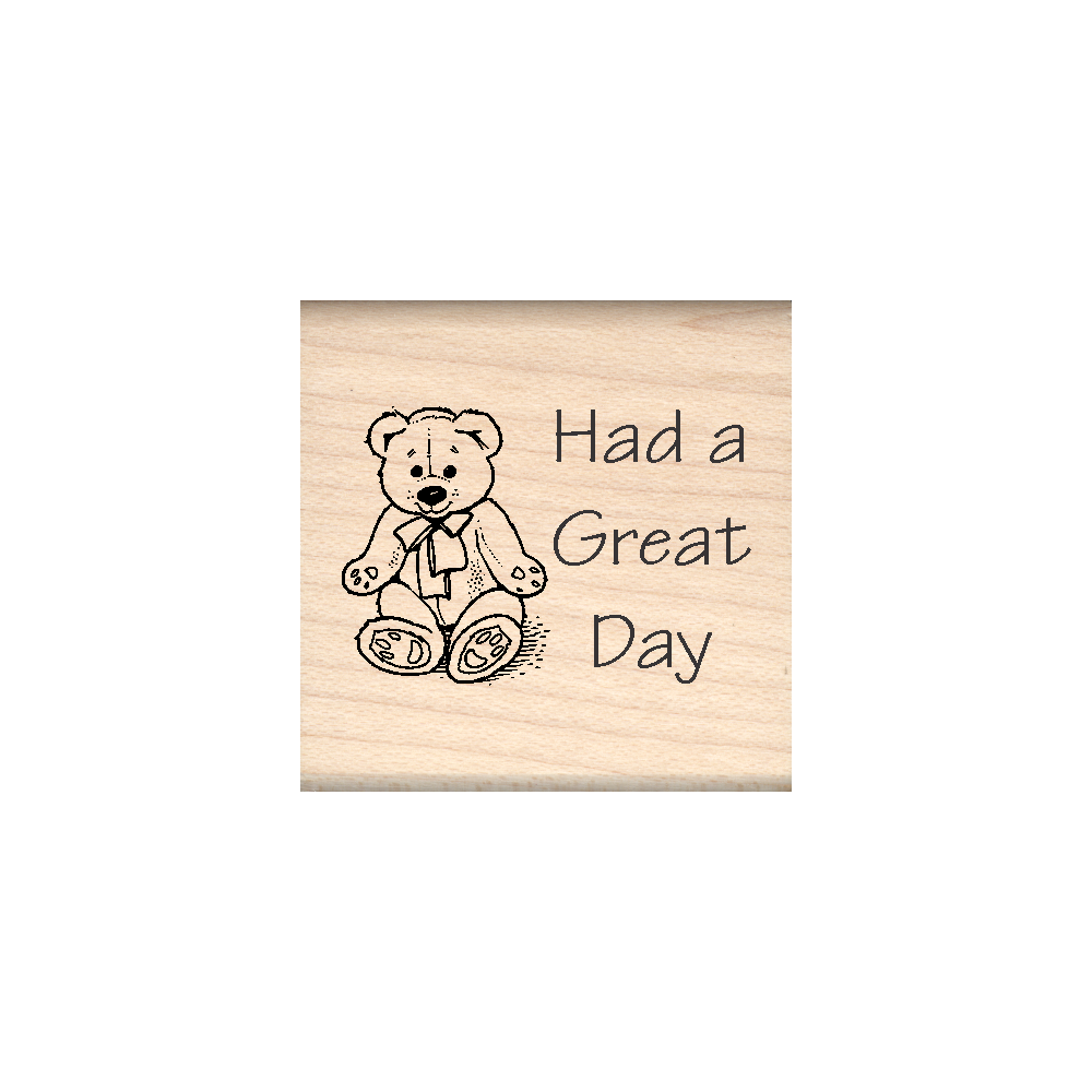 Had a Great Day Teacher Rubber Stamp 1.5" x 1.5" block