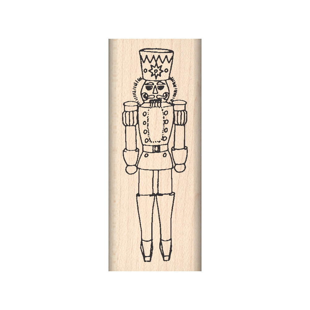 Toy Soldier Rubber Stamp 1" x 2.5" block