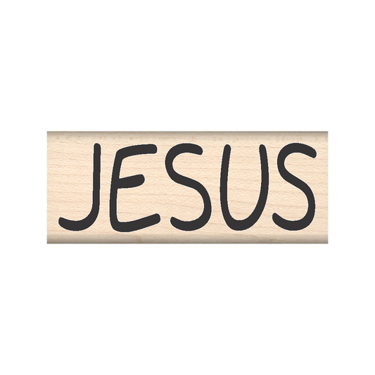 Jesus Rubber Stamp 1" x 1.75" block