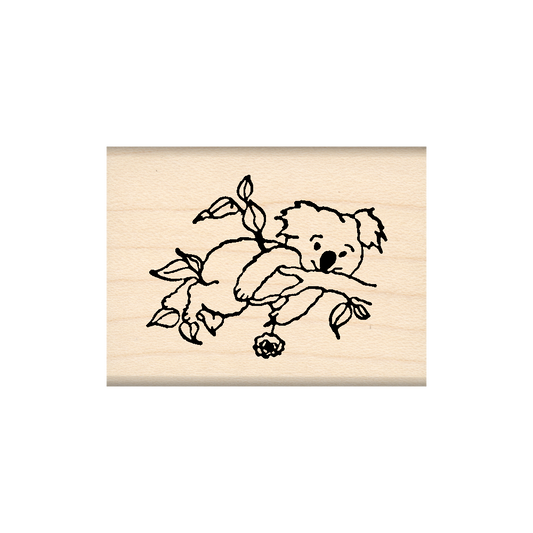 Koala Rubber Stamp 1.5" x 2" block