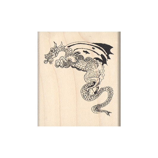 Dragon Rubber Stamp 1.75" x 2" block