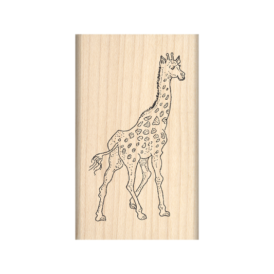 Giraffe Rubber Stamp 1.5" x 2.5" block