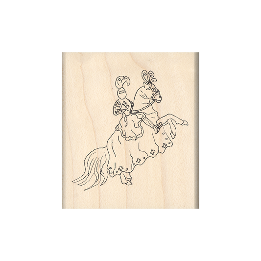 Knight/Horse Rubber Stamp 1.75" x 2" block