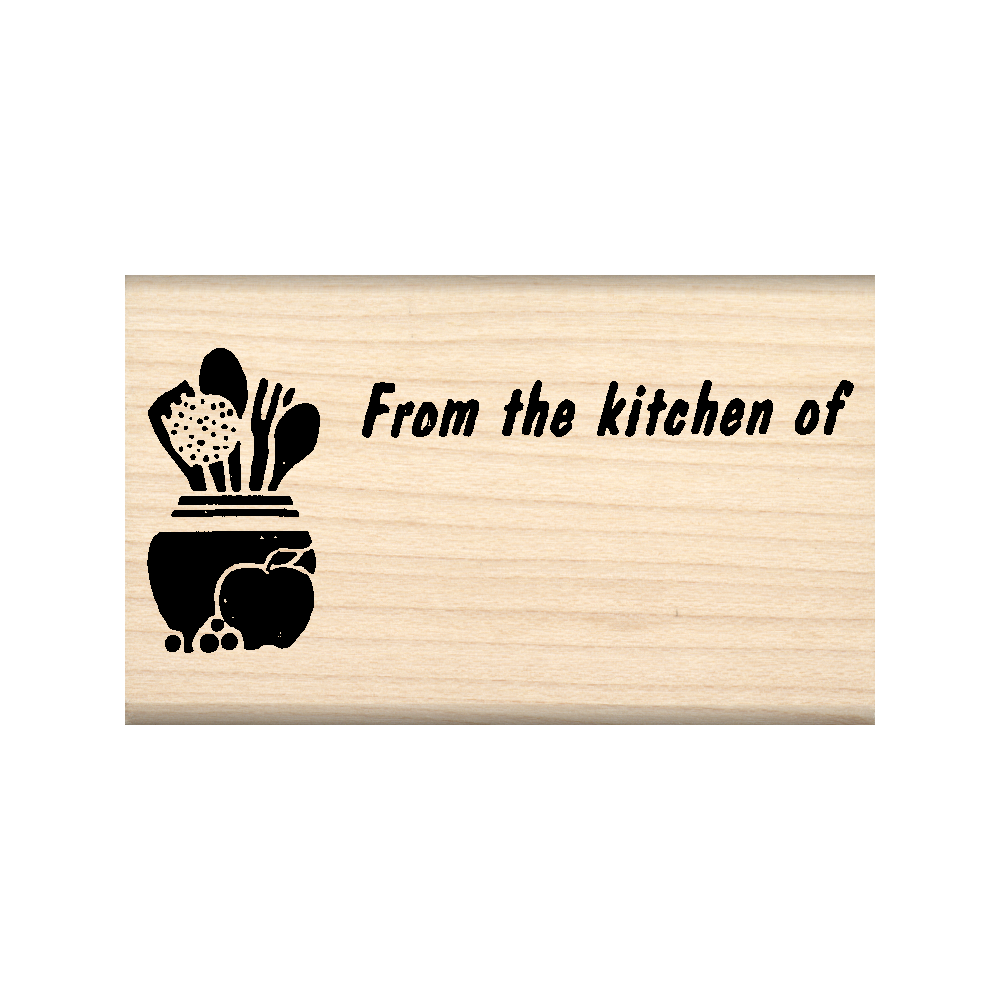 FromThe Kitchen of Rubber Stamp 1.5" x 2.5" block