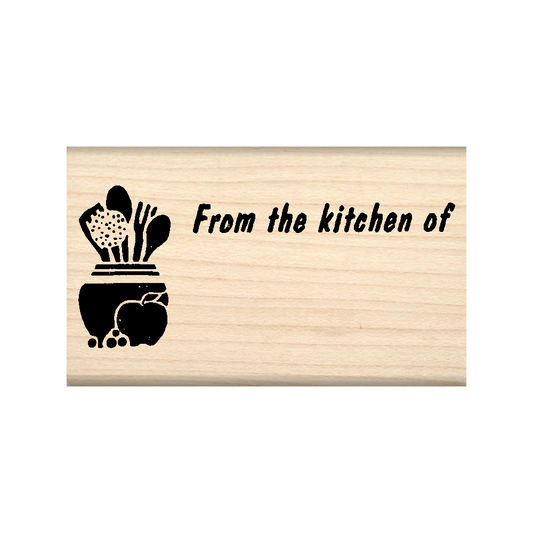 FromThe Kitchen of Rubber Stamp 1.5" x 2.5" block