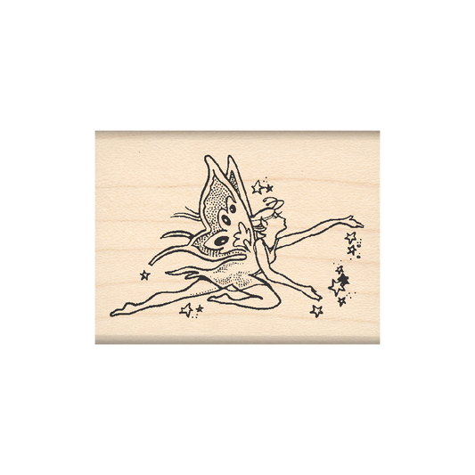 Fairy Rubber Stamp 1.5" x 2" block