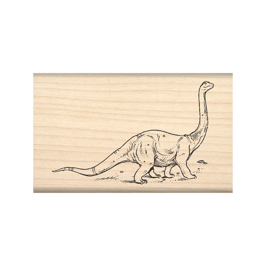 Dinosaur Rubber Stamp 1.5" x 2.5" block