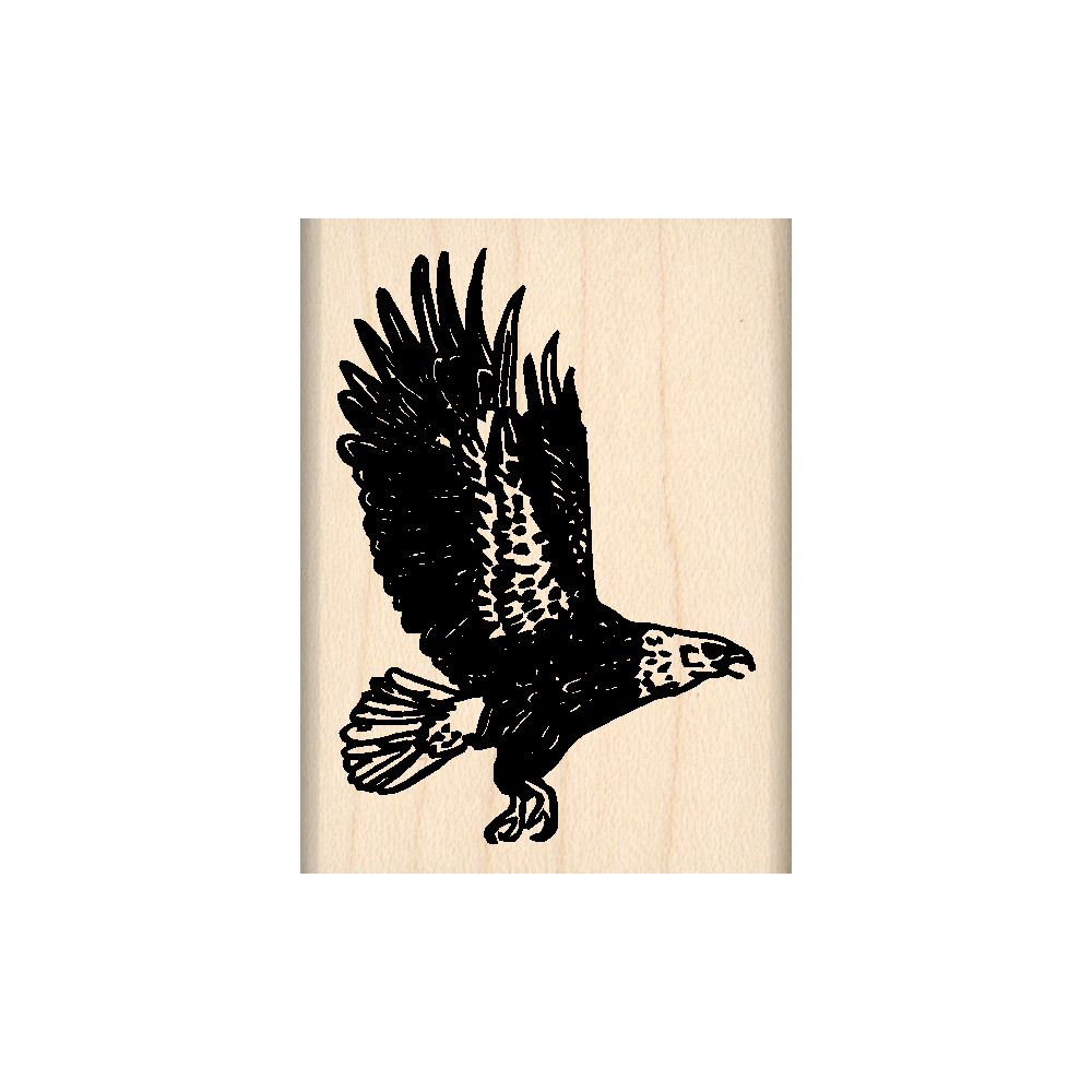 Eagle Rubber Stamp 1.75" x 2" block