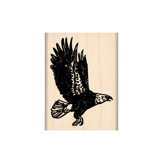 Eagle Rubber Stamp 1.75" x 2" block