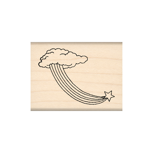 Starburst Rubber Stamp 1.5" x 2" block