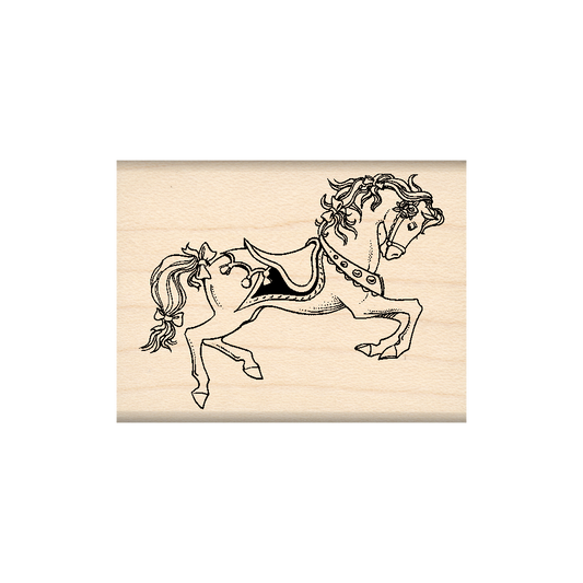 Horse Rubber Stamp 1.75" x 2" block