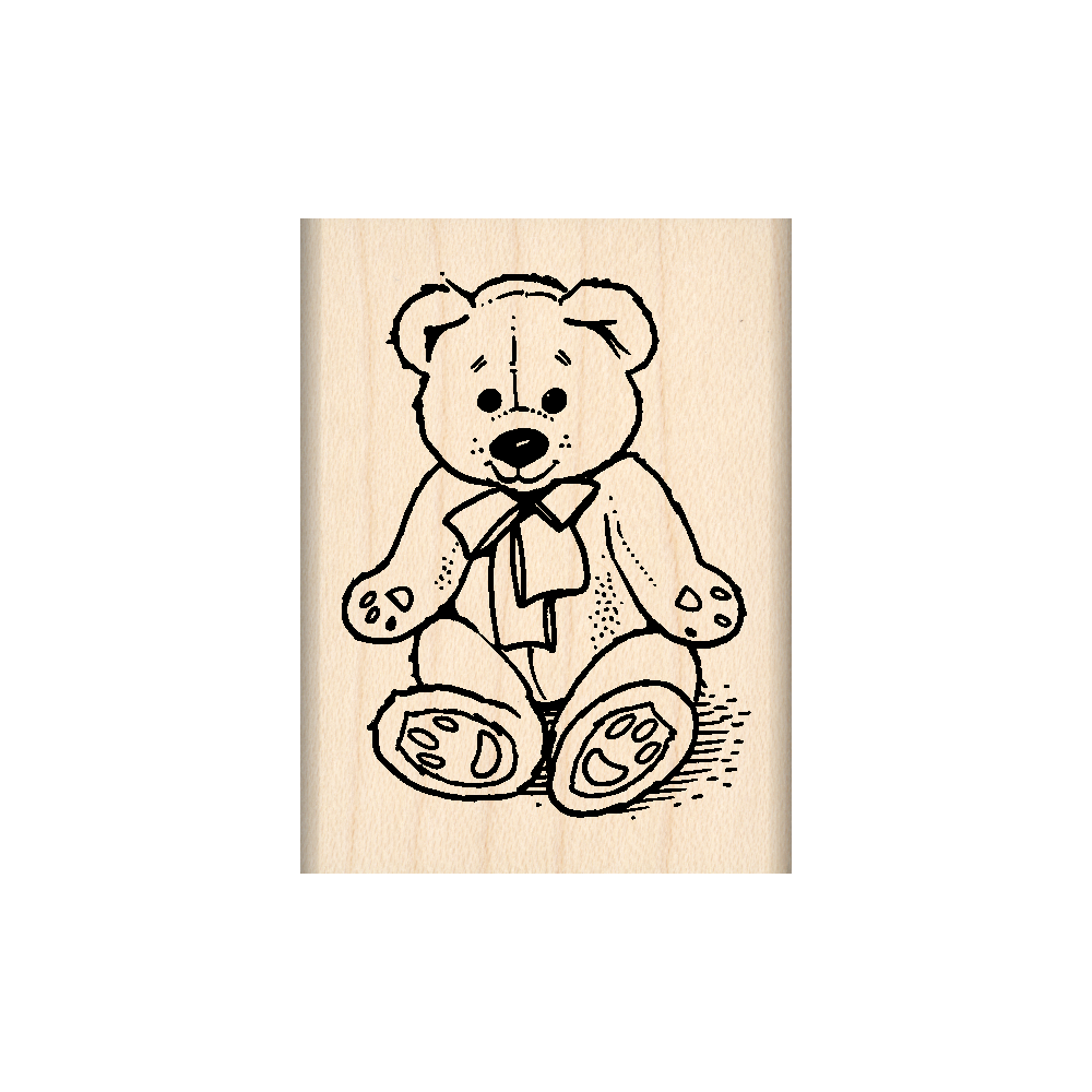 Bear Rubber Stamp 1.5" x 2" block