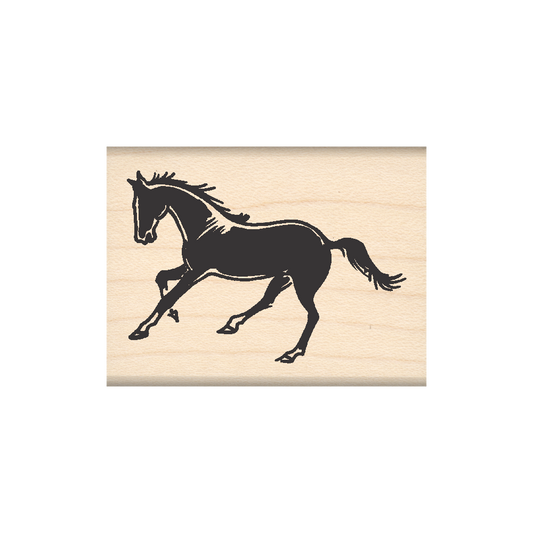 Horse Rubber Stamp 1.5" x 2" block