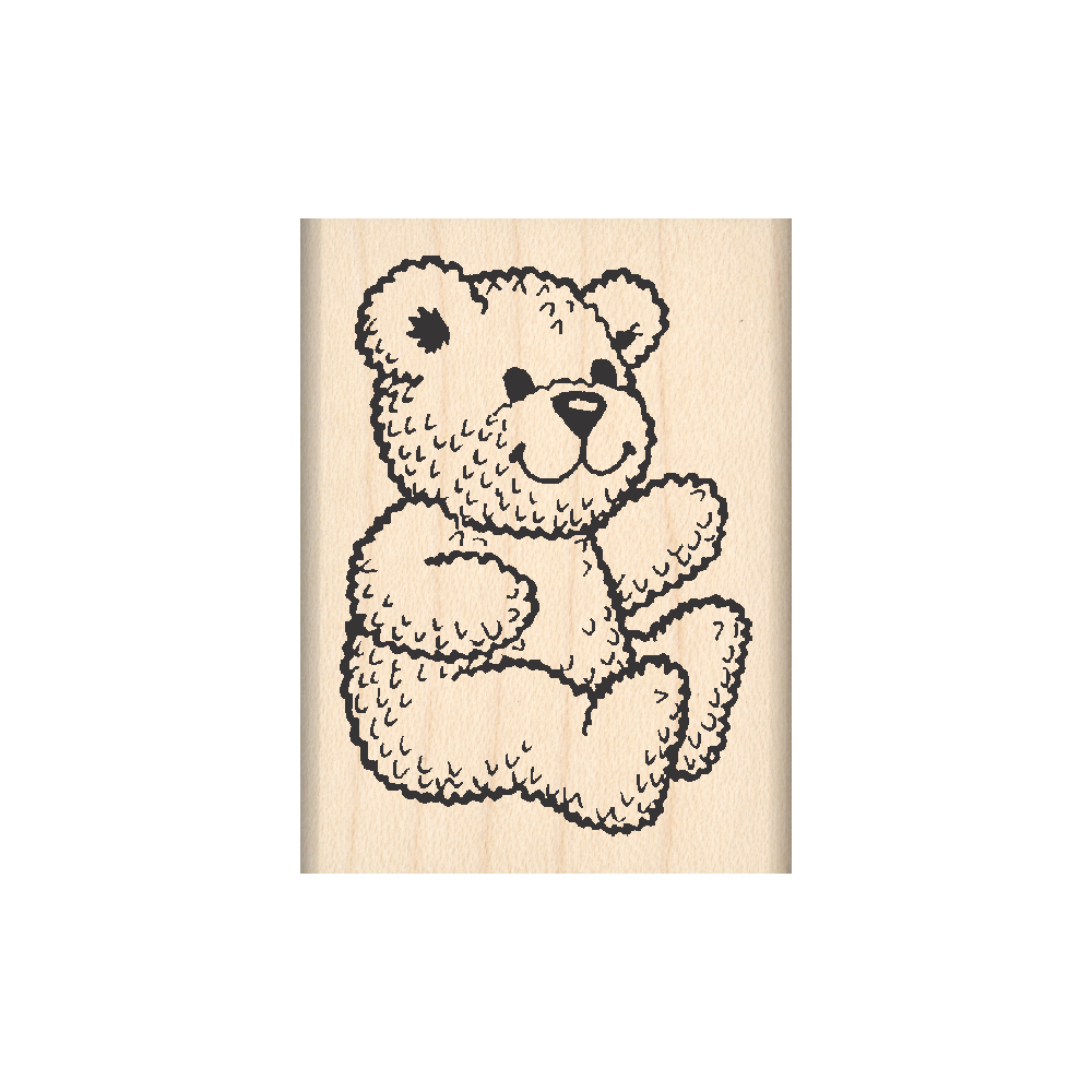 Bear Rubber Stamp 1.5" x 2" block