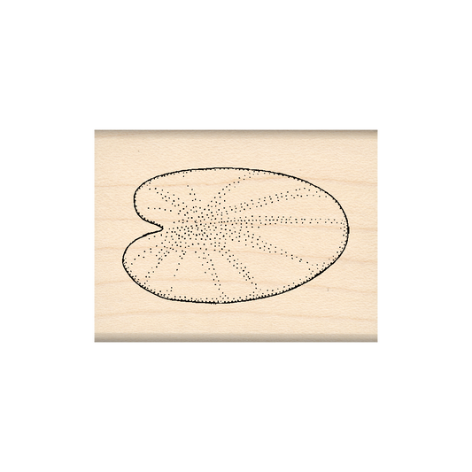 Lily Pad Rubber Stamp 1.5" x 2" block