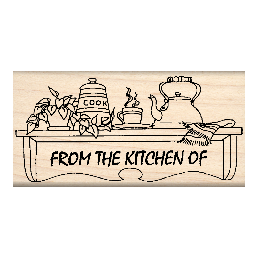 FromThe Kitchen of Rubber Stamp 1.5" x 3" block