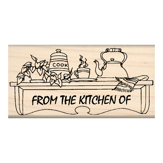 FromThe Kitchen of Rubber Stamp 1.5" x 3" block
