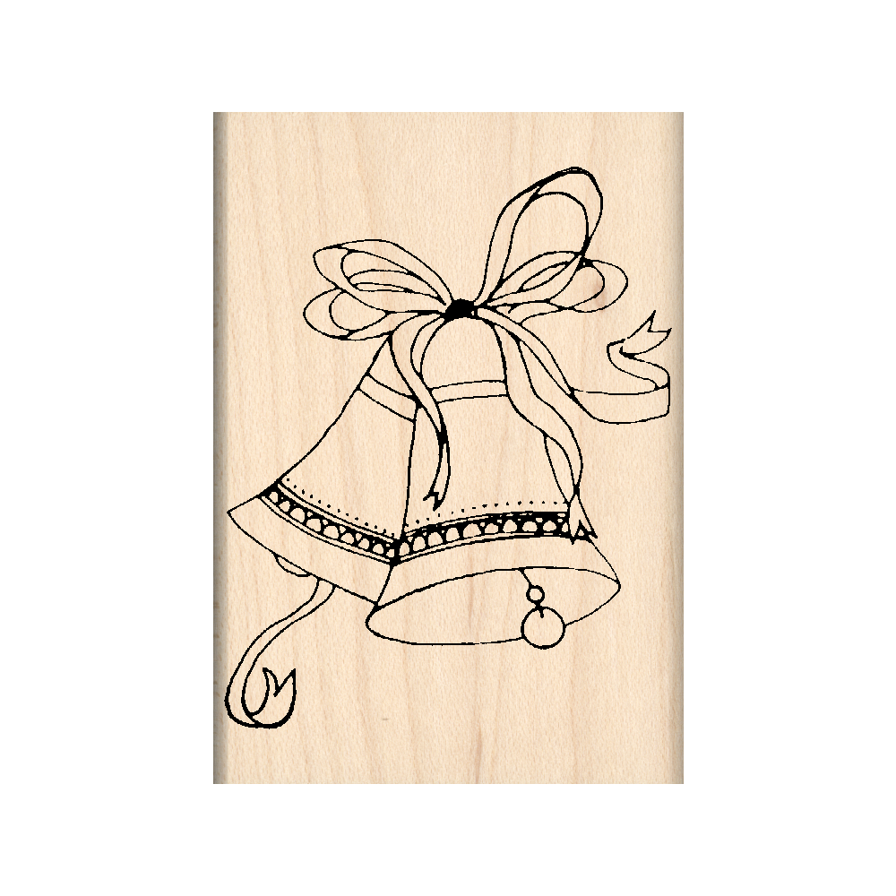 Bells Rubber Stamp 1.75" x 2.5" block