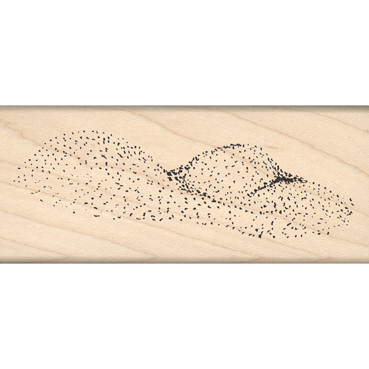 Sand Dunes Rubber Stamp 1.5" x 3.5" block