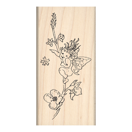Fairy Rubber Stamp 1.5" x 3" block