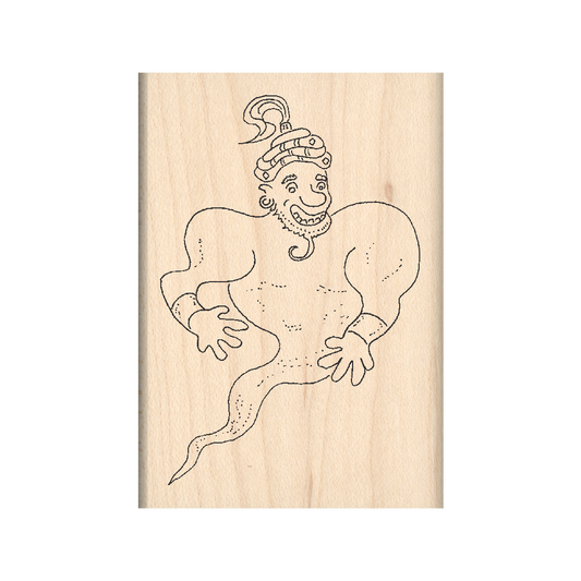 Genie Rubber Stamp 1.75" x 2.5" block