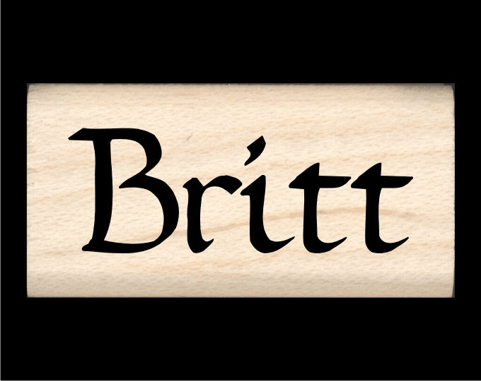 Britt Name Stamp
