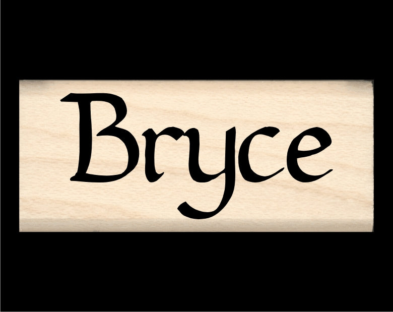Bryce Cursive Bryce Name Stamp – Stamps by Impression