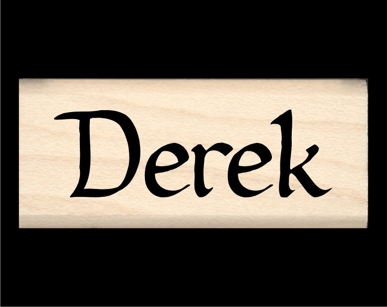 Derek Cursive Derek Name Stamp – Stamps by Impression
