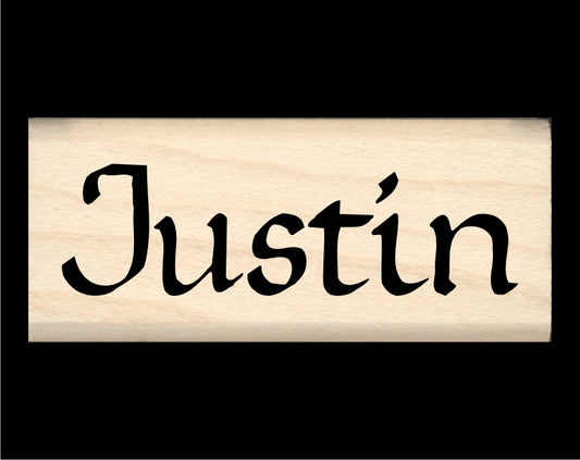 Justin Name Stamp